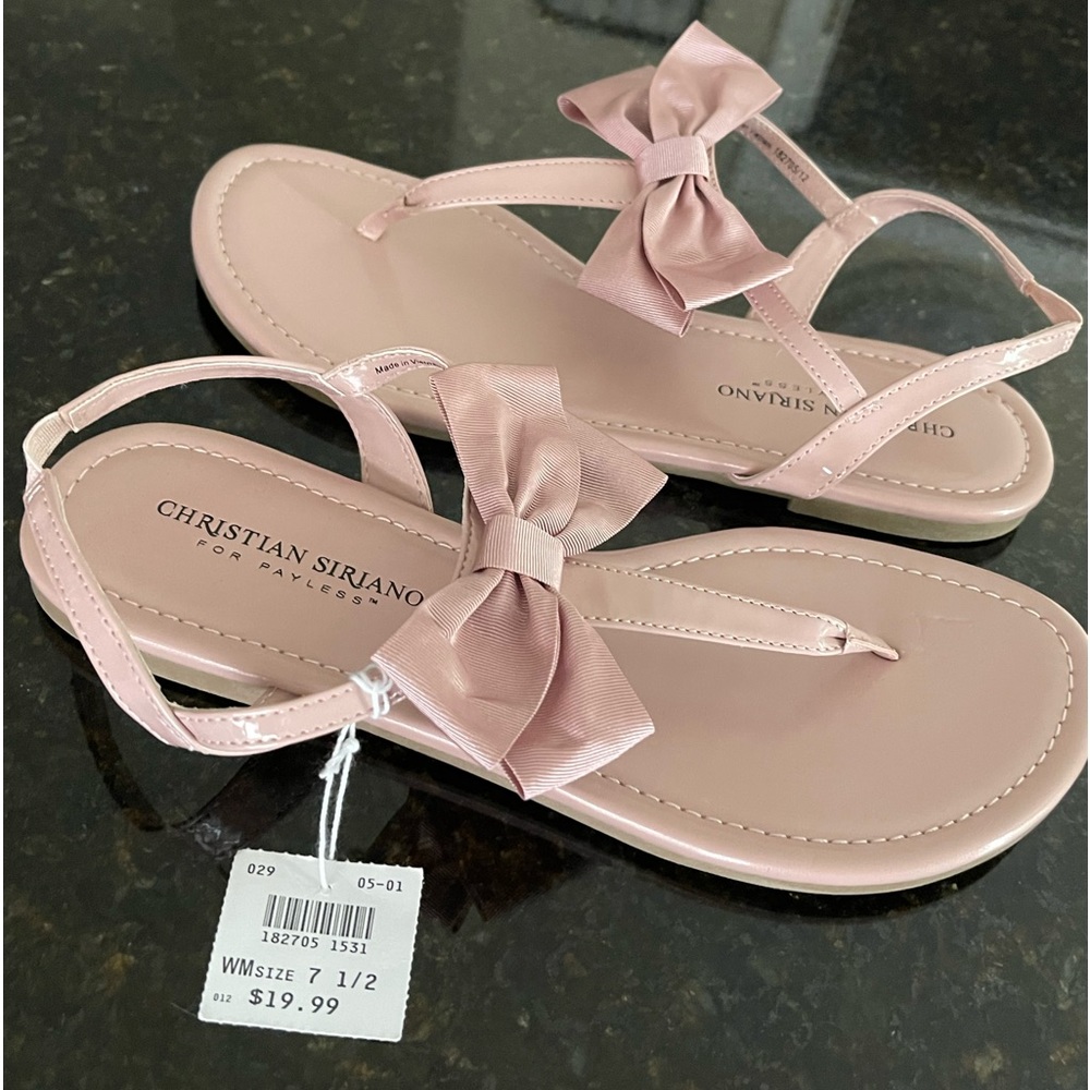 NWT baby pink sandals